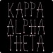 Kappa Alpha Theta Arrow Text