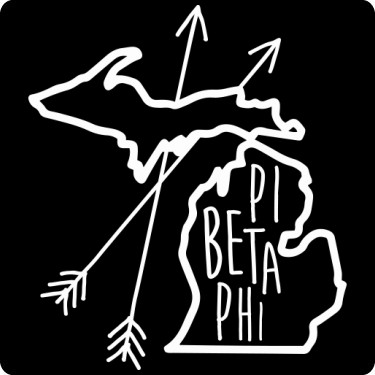 Pi Beta Phi Michigan Tee T-Shirt