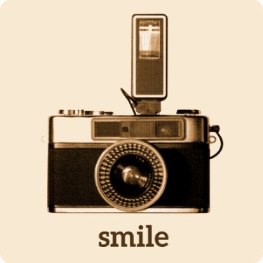 Smile Camera T-Shirt (Vintage Photography Tee)